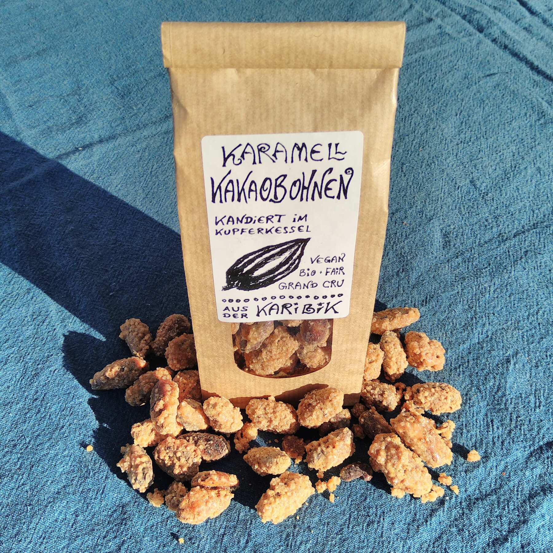 Karamellisierte Kakaobohnen